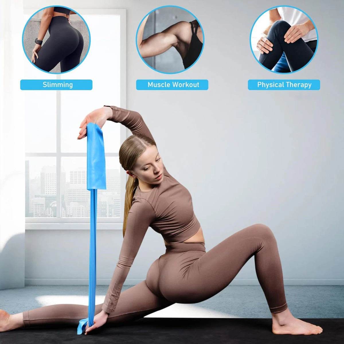 Yoga Elastic Resistance Bands - Stepvana