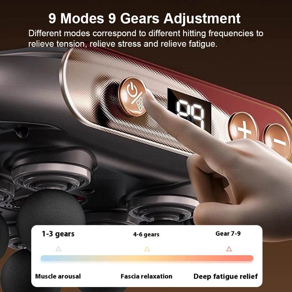 VibraFlex 6-Head Massager Gun - Stepvana