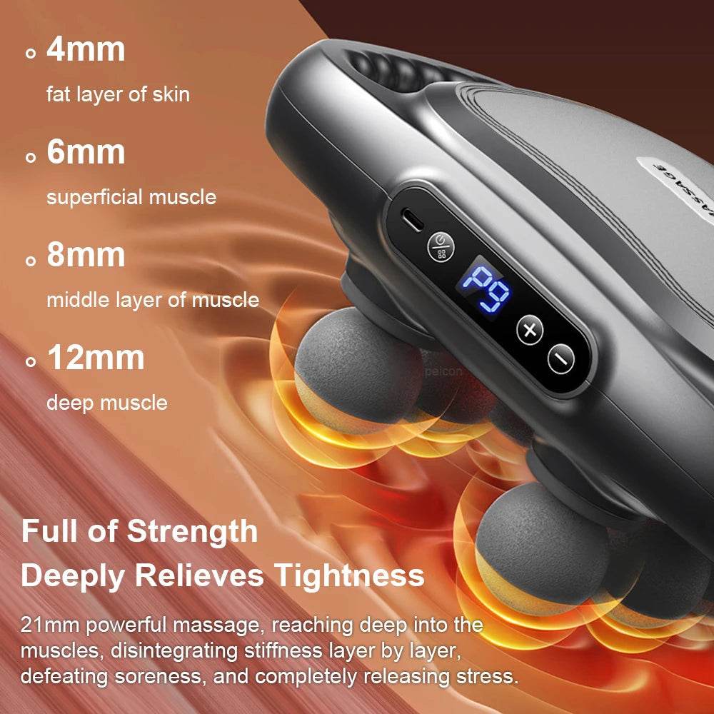 VibraFlex 6-Head Massager Gun - Stepvana