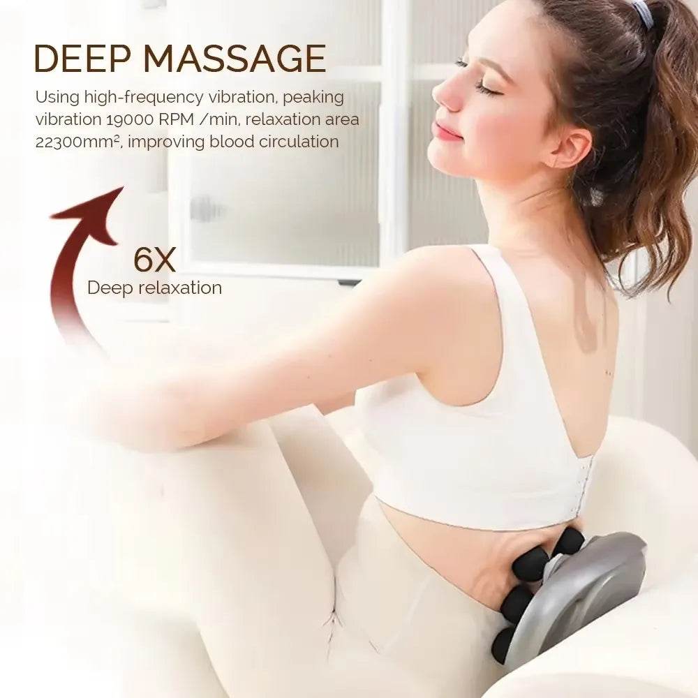 VibraFlex 6-Head Massager Gun - Stepvana